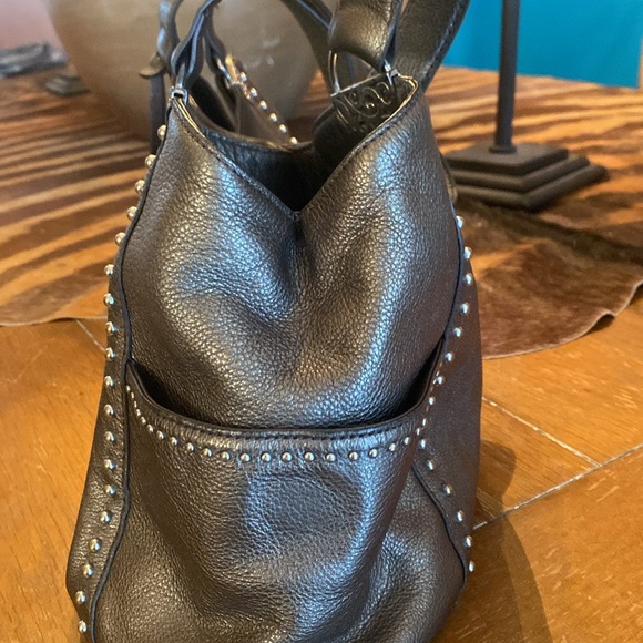 Pewter colored Brighton purse. Top and side pockets have magnetic closure. - Picture 2 of 11